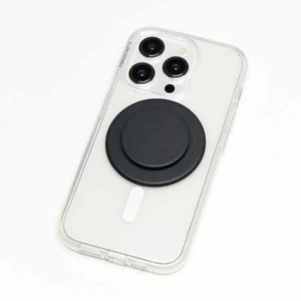 BRAND NEW Unversal Black Color Pop Grip Popsocket Top & Stand Antimicrobial